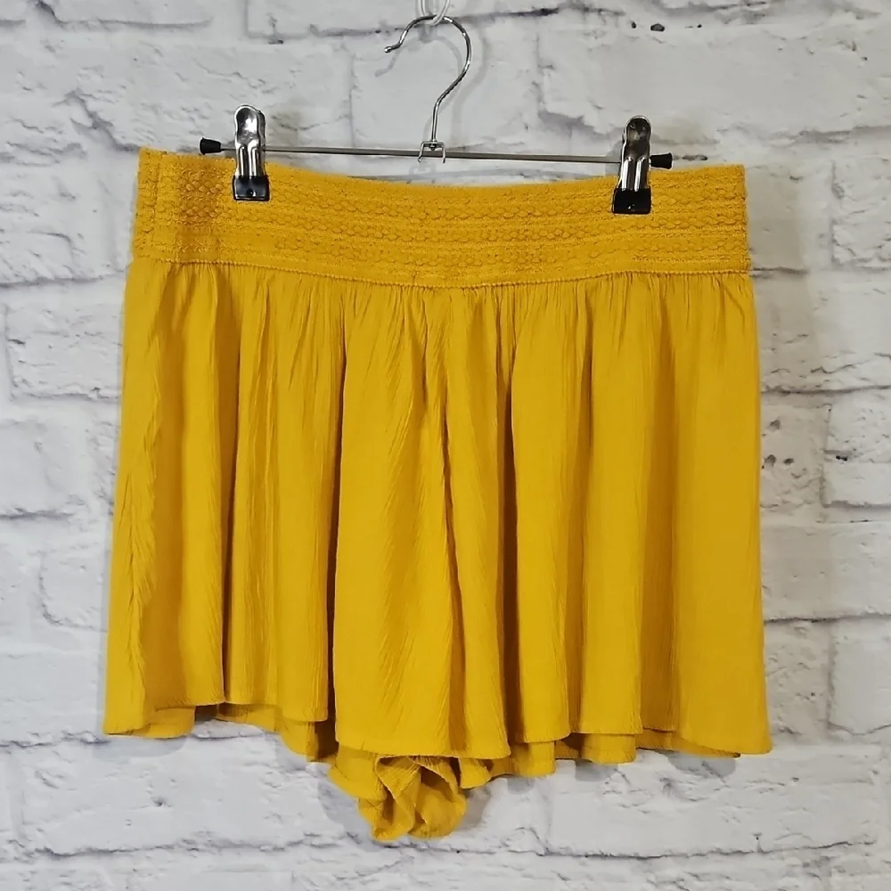 Aerie High Waist Mustard Women's Shorts